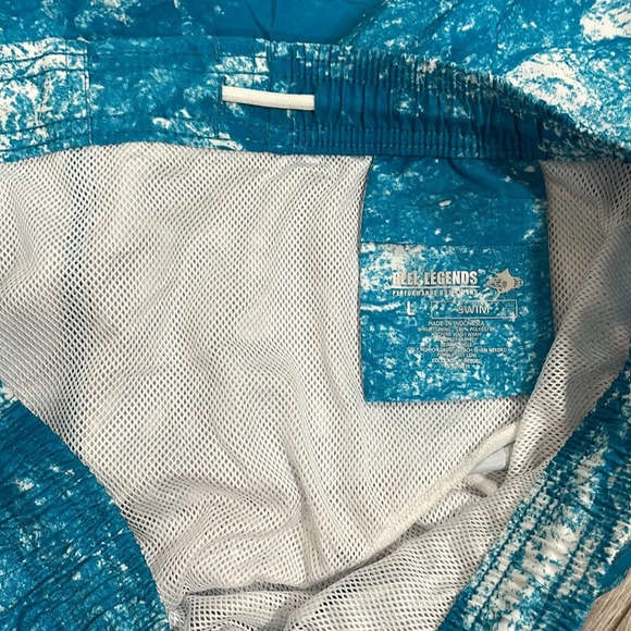 NWOT Reel Legends Performance Outfitters Swim Trunks Pull On Elastic Waist L - Picture 13 of 13